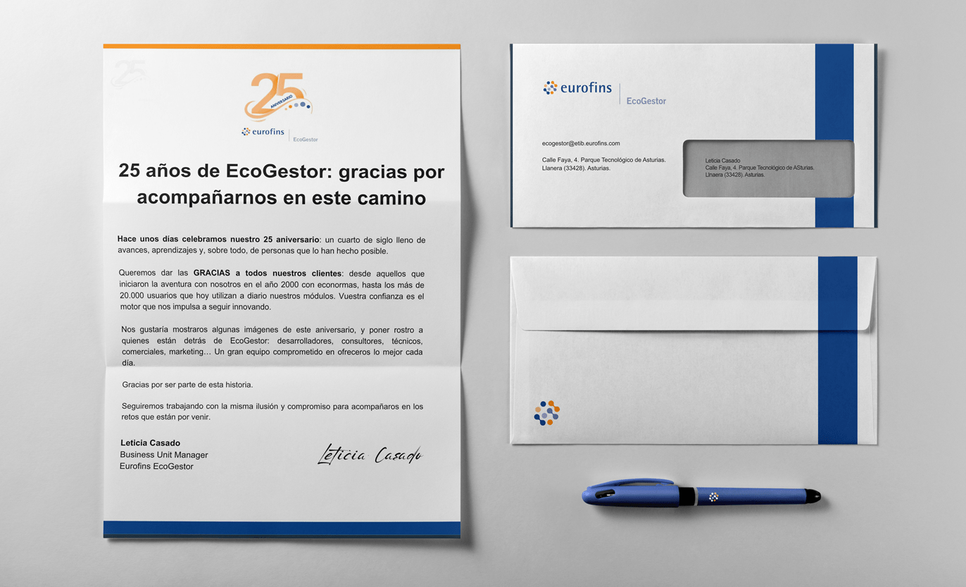 agradecimiento clientes 25 aniversario